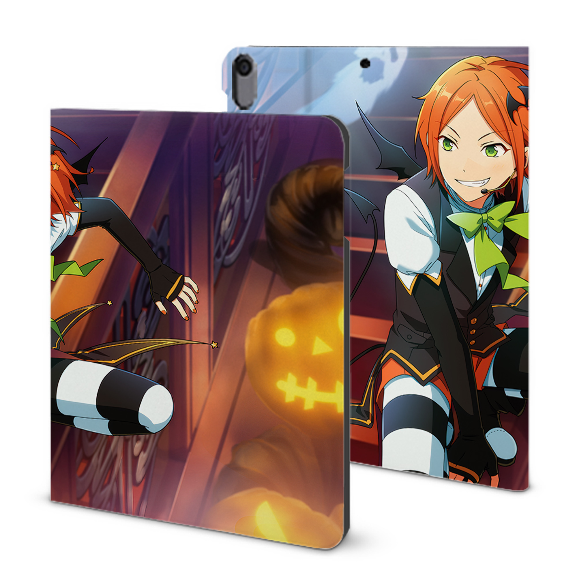 （画像用） あんさんぶるスターズ! Ensemble Stars IPad ケース ブック型 PUレザー TPU 耐衝撃 軽量 薄型 ペン収納なし 全面保護 IPad 各モデル対応